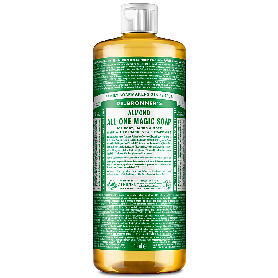 optocht Beperken Cyberruimte Dr. Bronner's Almond Vloeibare Zeep 18-in-1 | Big Green Smile