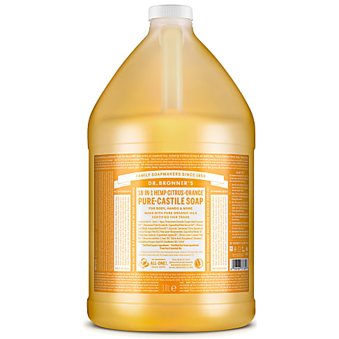 Dr. Bronner's Citrus Orange Vloeibare Zeep - 3.8L