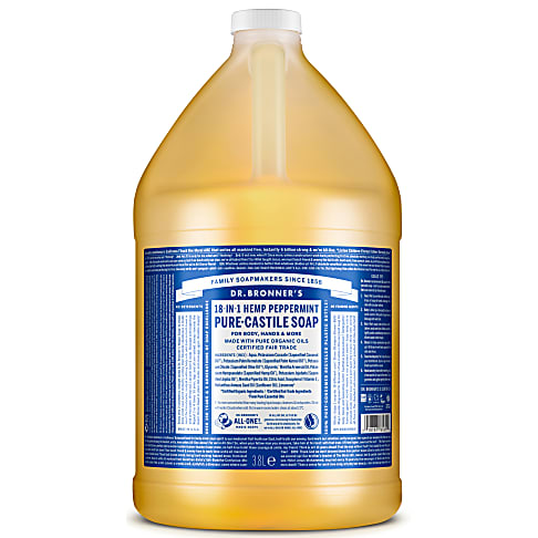 Dr. Bronner's Pepermunt Vloeibare Zeep - 3.8L