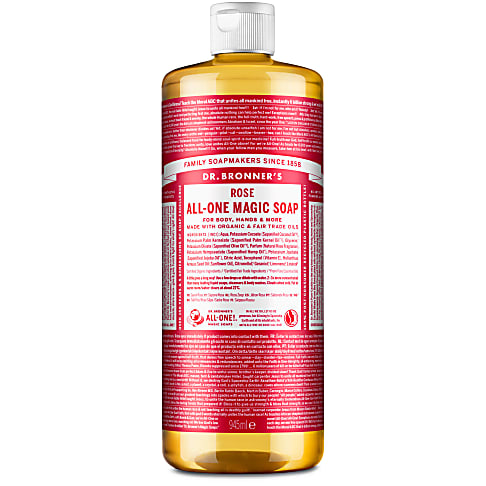 Dr. Bronner's Rose Vloeibare Zeep - 946ml