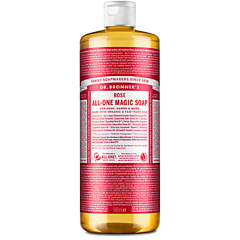 Dr. Bronner's Rose Vloeibare Zeep - 946ml