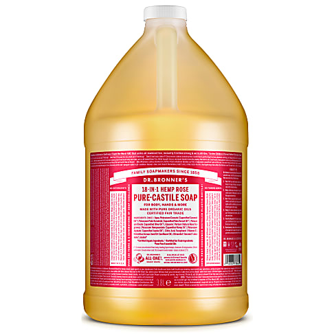 Dr. Bronner's Rose Vloeibare Zeep - 3.8L