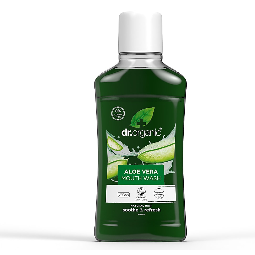 Image of Dr Organic Aloë Vera Mondwater