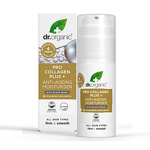 Dr Organic Pro Collageen Anti-Veroudering Dagcrème - Black Pearl