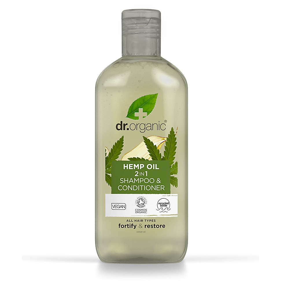 Image of Dr Organic Hennep Olie 2 in 1 Shampoo & Conditioner