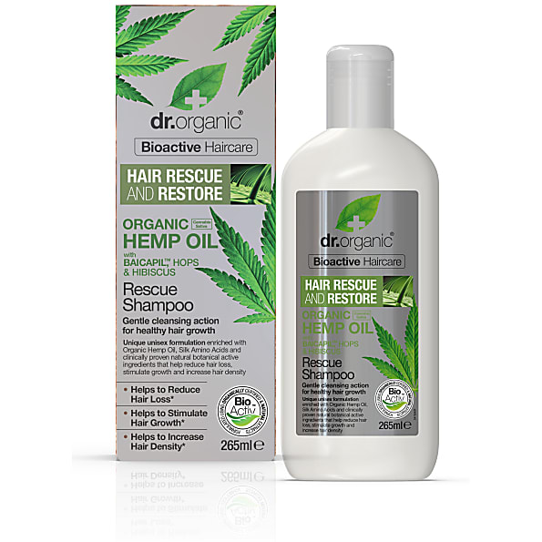 Image of Dr Organic Hennep Olie Rescue Shampoo
