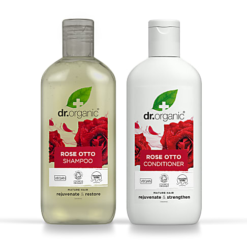 Dr Organic Rozen Otto Shampoo & Conditioner Duo