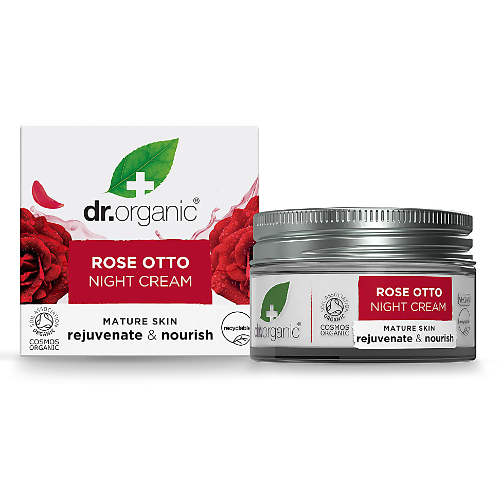 Image of Dr Organic Rozen Otto Nachtcreme