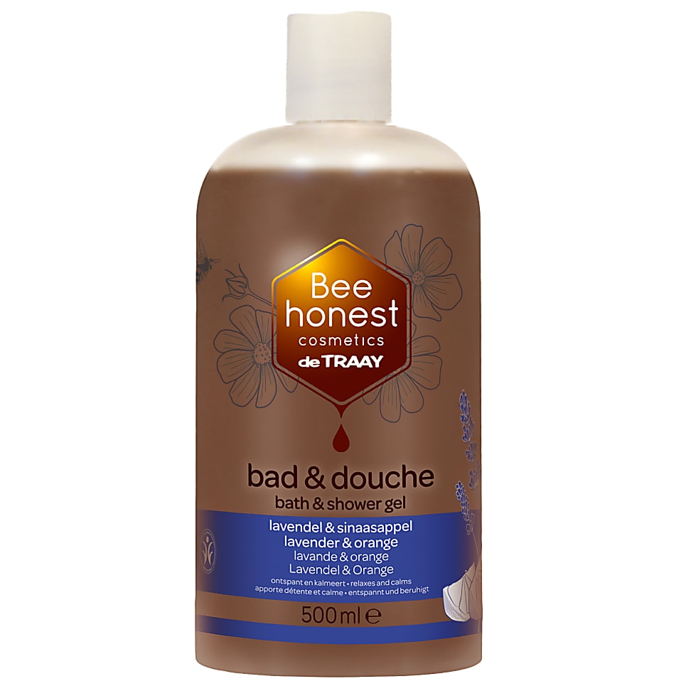 De Traay Bee Honest Bad Douche Lavendel En Sinaasappel 500Ml de traay kopen in de aanbieding