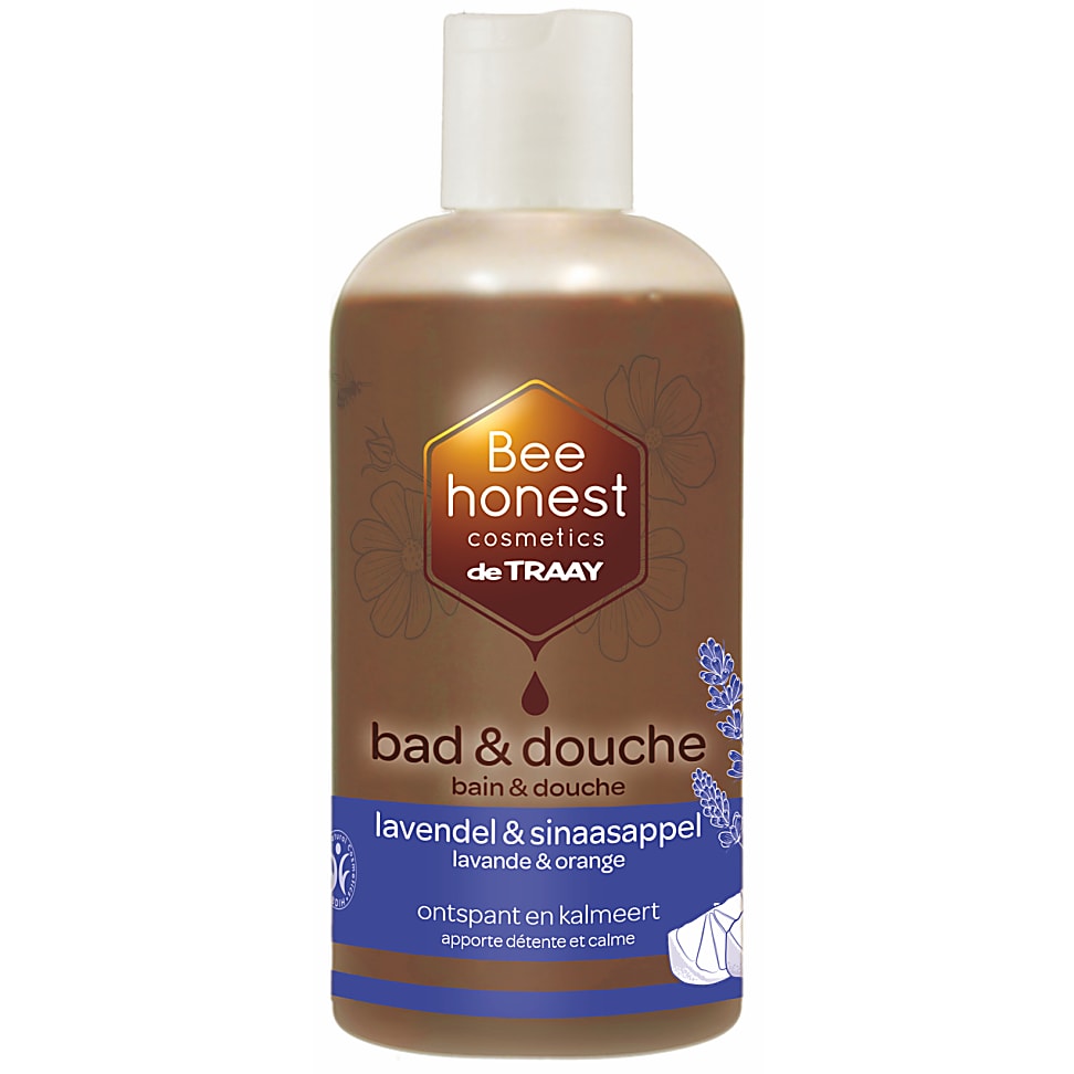 De Traay Bee Honest Bad Douche Lavendel En Sinaasappel 250Ml de traay kopen in de aanbieding