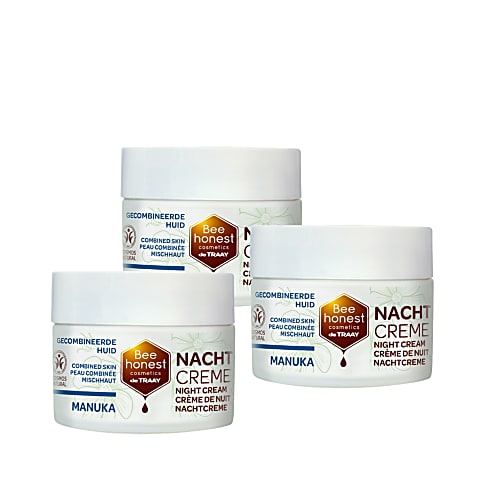 Bee Honest Manuka Nachtcrème Set van 3