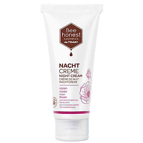 Bee Honest Nachtcrème Rozen (droge huid)