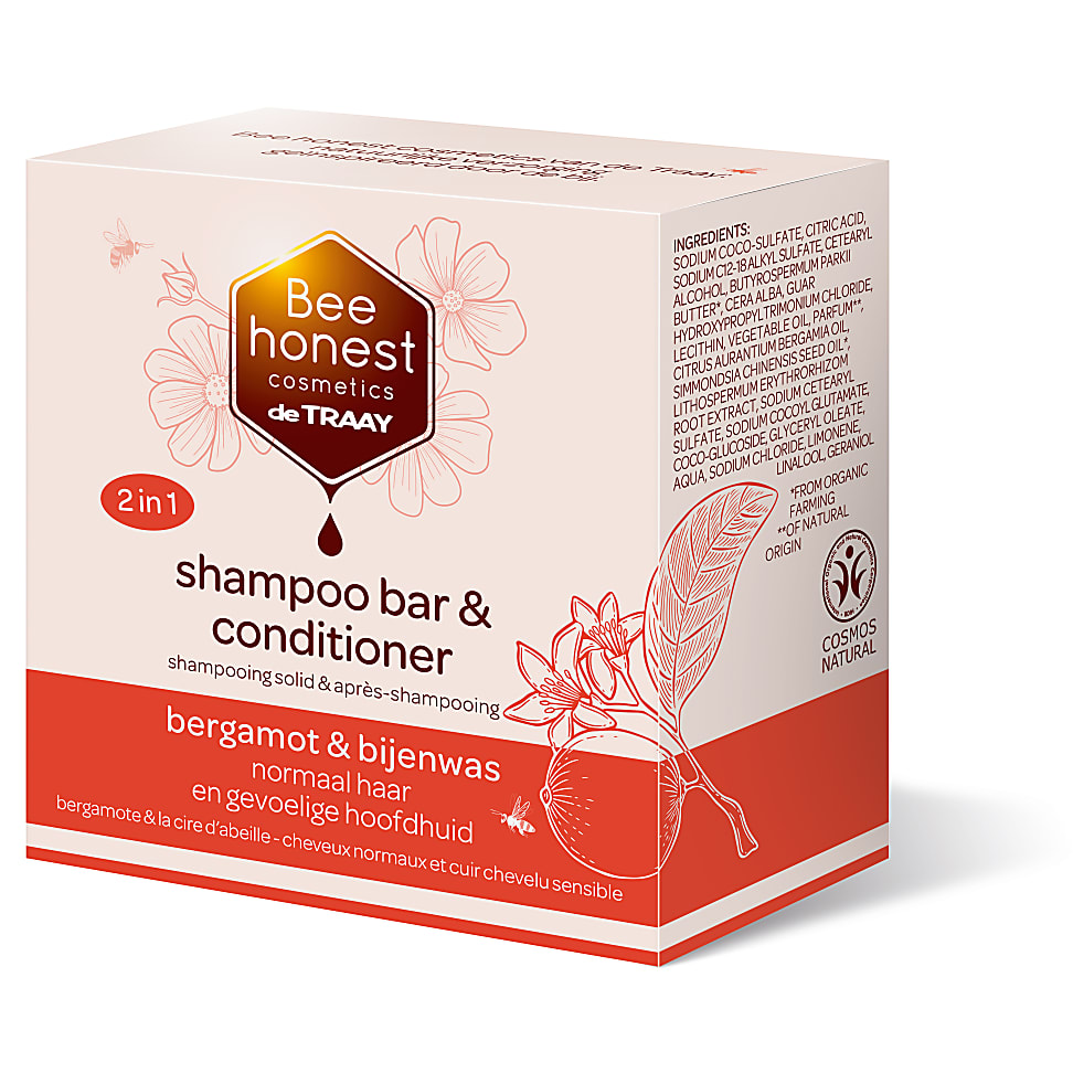 Image of Bee Honest Shampoo & Conditioner Bar Bergamot & Bijenwas