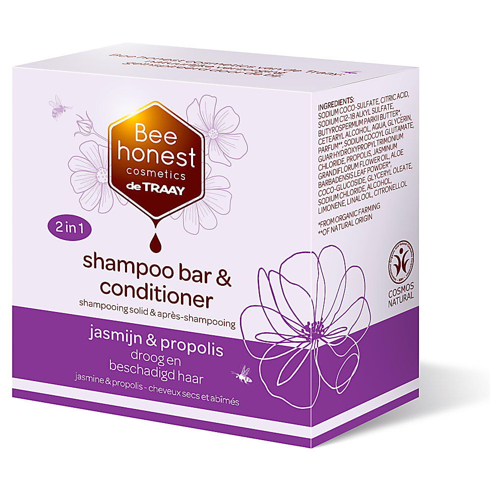 Image of Bee Honest Shampoo & Conditioner Bar Jasmijn & Propolis