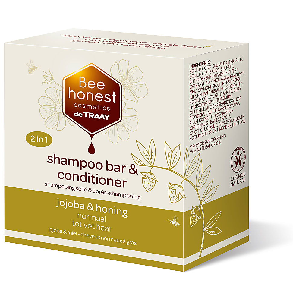 Image of Bee Honest Shampoo & Conditioner Bar Jojoba & Honing