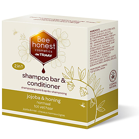 Bee Honest Shampoo & Conditioner Bar Jojoba & Honing