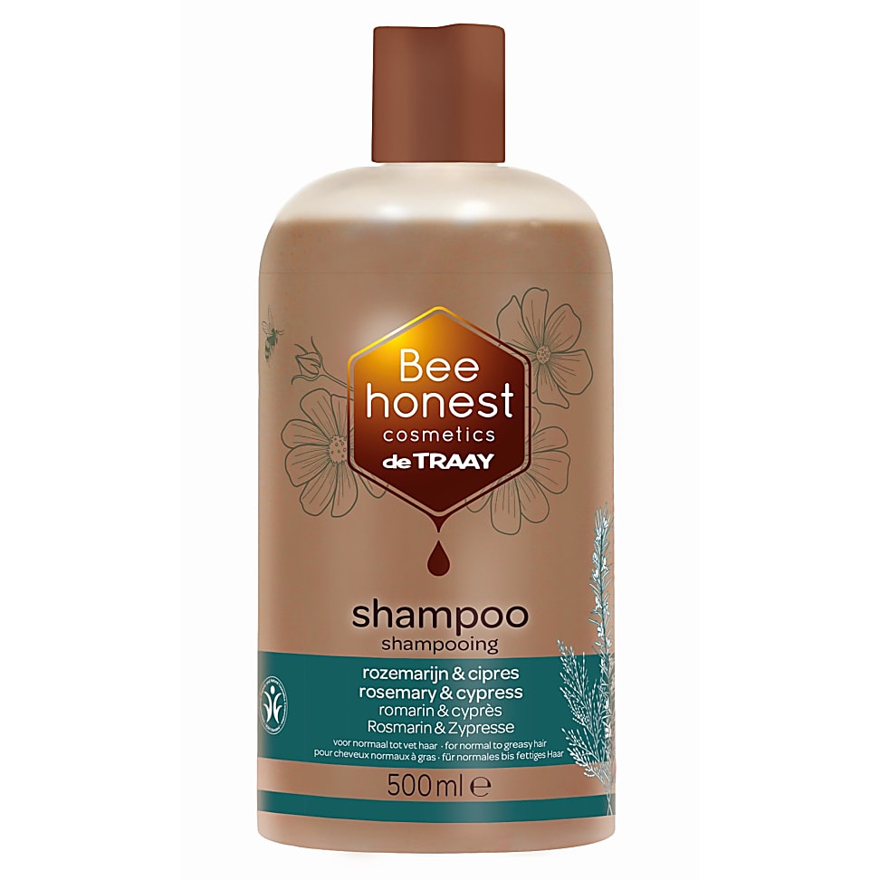 De Traay Bee Honest Shampoo Rozemarijn Cipres 500Ml Vet de traay kopen in de aanbieding