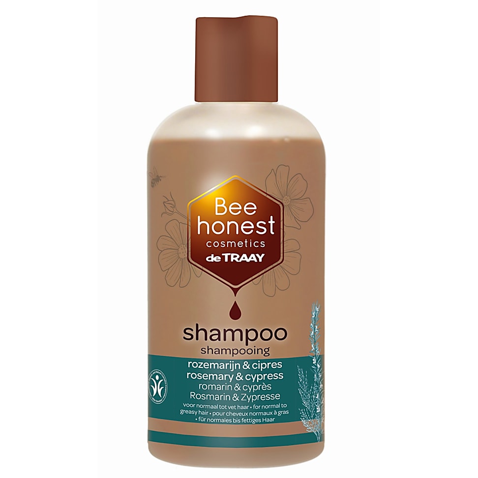De Traay Bee Honest Shampoo Rozemarijn Cipres 250Ml Vet de traay kopen in de aanbieding