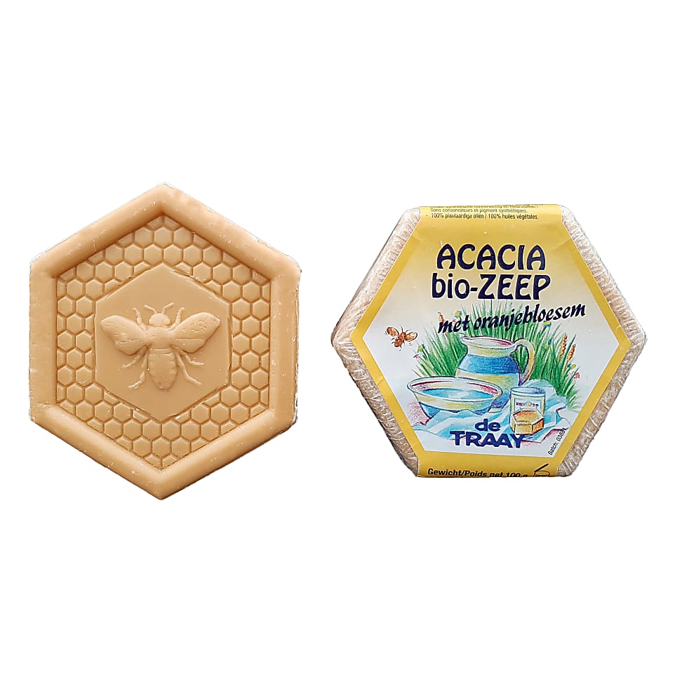 Image of De Traay Bee Honest Zeep Acarcia met Oranjebloesem - 100GR