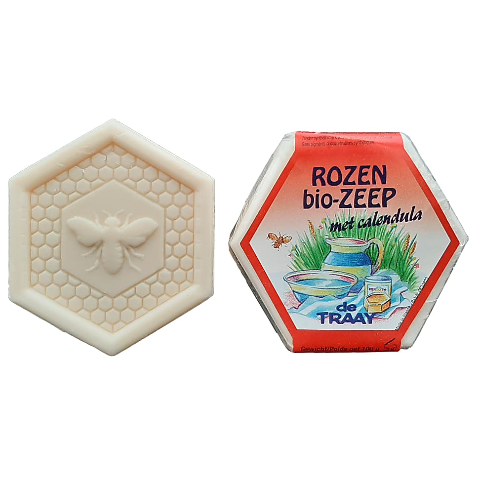 De Traay Zeep Roos Met Calendula 100Gr de traay kopen in de aanbieding