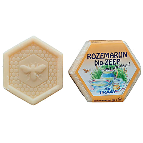 De Traay Bee Honest Zeep Rozemarijn met Stuifmeel - 100GR