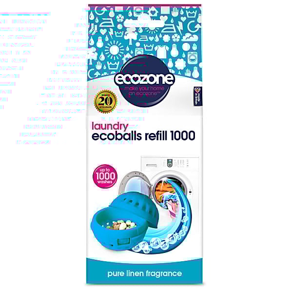 Ecozone Ecoballs Navullingen 1.000 wasbeurten - Pure Linen 5060101531808