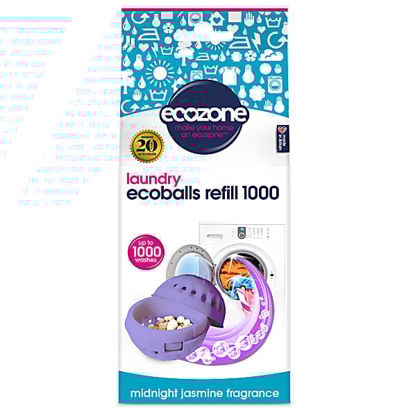 Ecozone Ecoballs Navullingen 1.000 wasbeurten - Midnight Jasmine 5060101531822