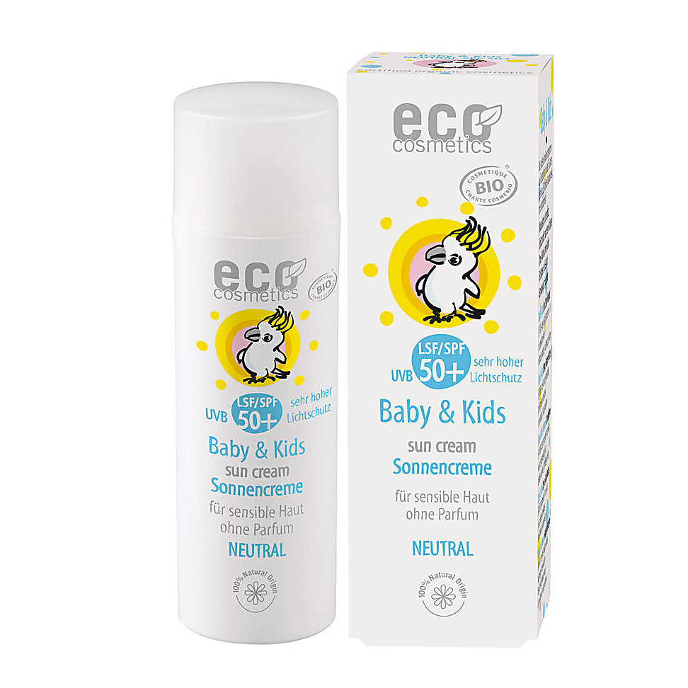 Image of Eco Cosmetics Baby & Kind Zonnebrandcreme SPF50 Neutraal