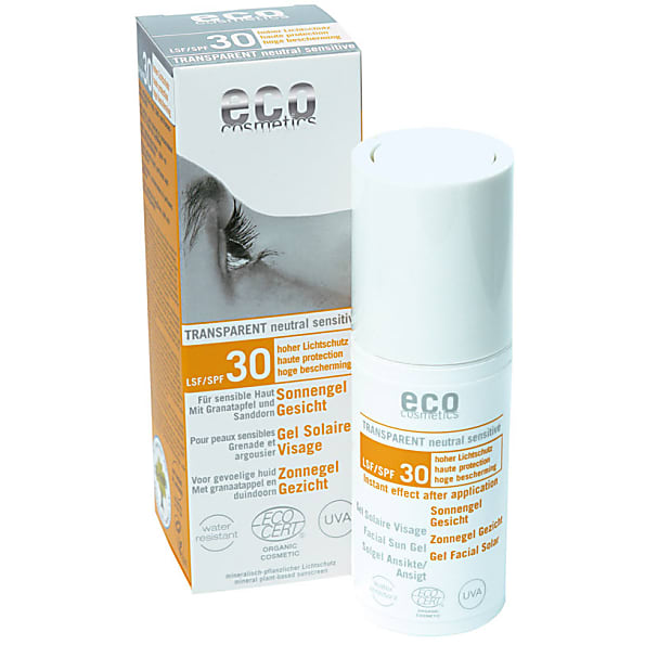 Image of Eco Cosmetics Zonnebrand Gel Gezicht SPF30