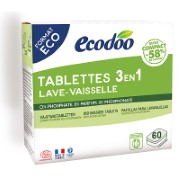 Ecodoo 3 in 1 XL Vaatwastabletten (60stuks)