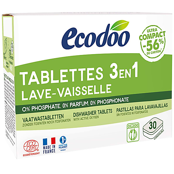 Image of Ecodoo 3 in 1 Compact Vaatwastabletten 30 stuks