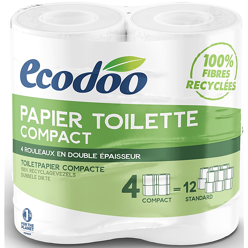 Image of Ecodoo Compact Toiletpapier 4 rollen