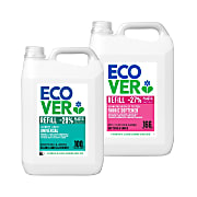 Ecover Wasmiddel & Wasverzachter 5L Refill Bundel
