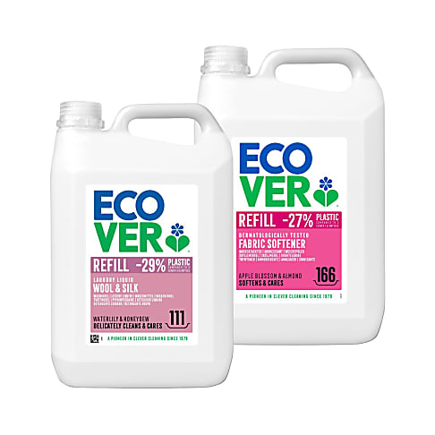Ecover Fijnwasmiddel & Wasverzachter 5L Refill Bundel