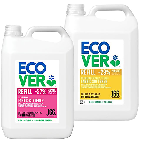 Ecover Wasverzachter Gardenia & Appelbloesem 5L Refill Bundel