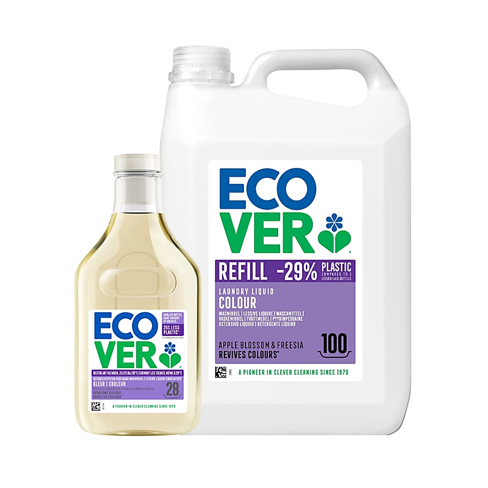 Image of Ecover Vloeibaar Wasmiddel Gekleurde Was Refill Bundel