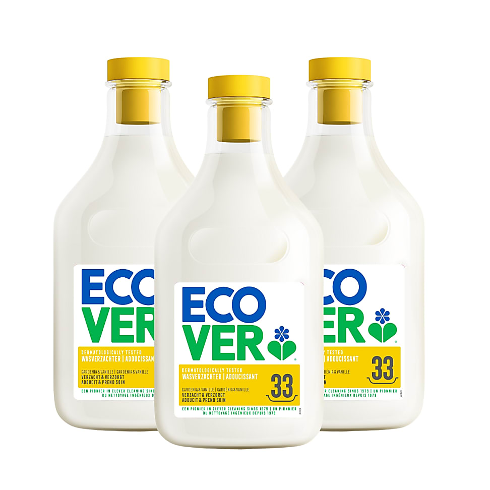 Image of Ecover Wasverzachter Pack - Gardenia & Vanille 3x1L