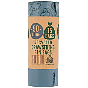 Eco Green Living Gerecyclede Vuilniszak met Trekkoord - 90L