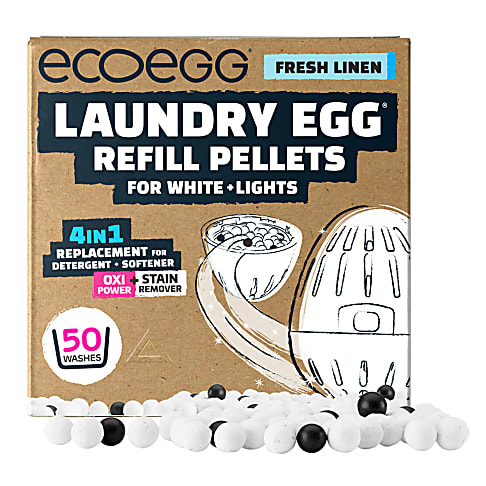 Ecoegg Wasbal Refill Pellets (50wasbeurten) Witte en Lichte Was - Fresh Linen