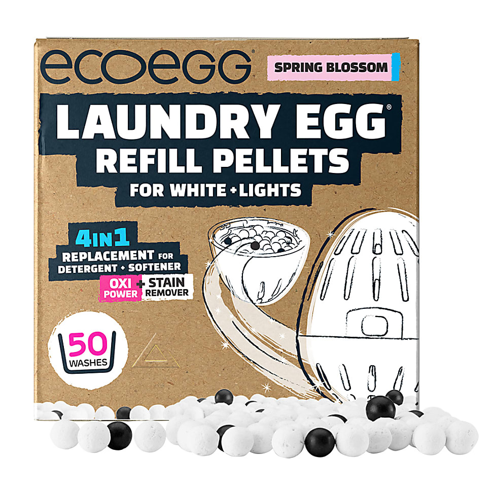 Image of Ecoegg Wasbal Refill Pellets 50wasbeurten Witte en Lichte Was - S...