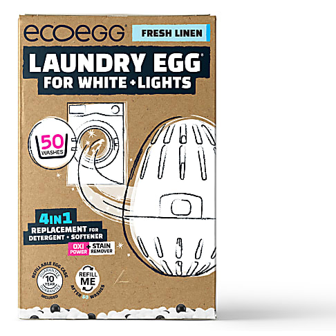 Ecoegg Wasballen Laundry Egg (50 wasbeurten) Witte en Lichte Was - Fresh Linen