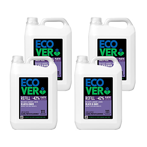 Ecover Wasmiddel Donkere & Zwarte Was 5L Refill Bundel