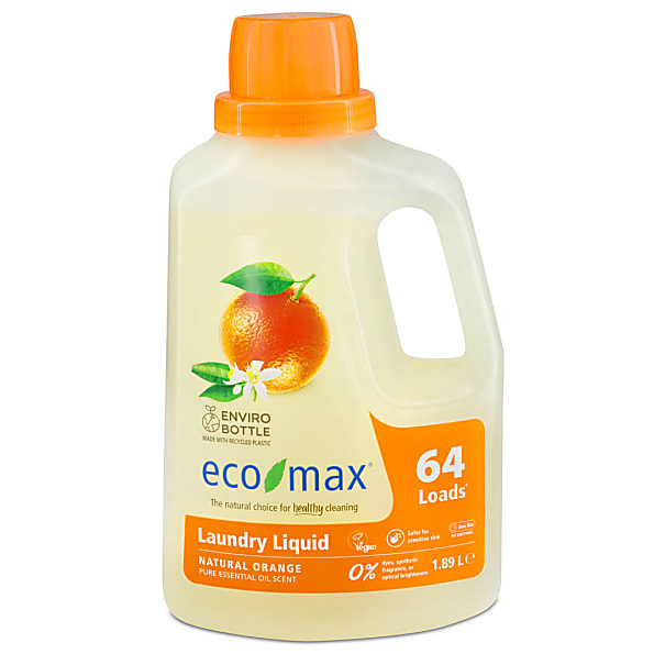 Image of Eco-Max Vloeibaar Wasmiddel Natuurlijke Sinaasappel 50 wasbeurten
