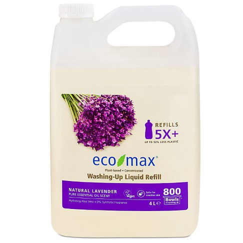 Eco-Max Vloeibaar Afwasmiddel - Natuurlijke Lavendel 4L