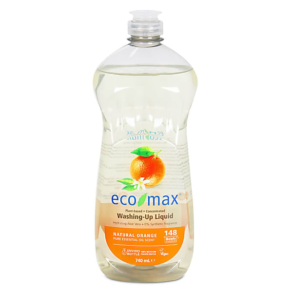 Image of Eco-Max Vloeibaar Afwasmiddel - Natuurlijke Sinaasappel
