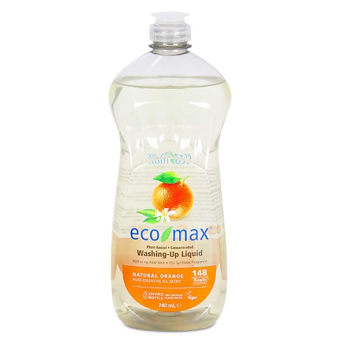 Eco-Max Vloeibaar Afwasmiddel - Natuurlijke Sinaasappel