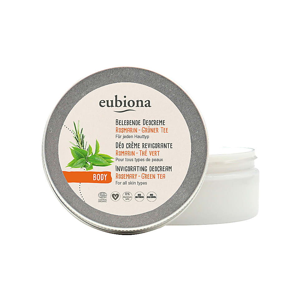 Image of Eubiona Verfrissende Deocreme Rozemarijn en Groene Thee