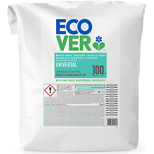 Image of Ecover Waspoeder Universal Lavendel en Eucalyptus 7,5KG 100 wasbeu...