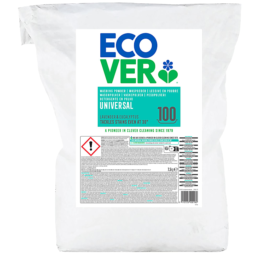 Image of Ecover Waspoeder Universal Lavendel en Eucalyptus 7,5KG 100 wasbeu...