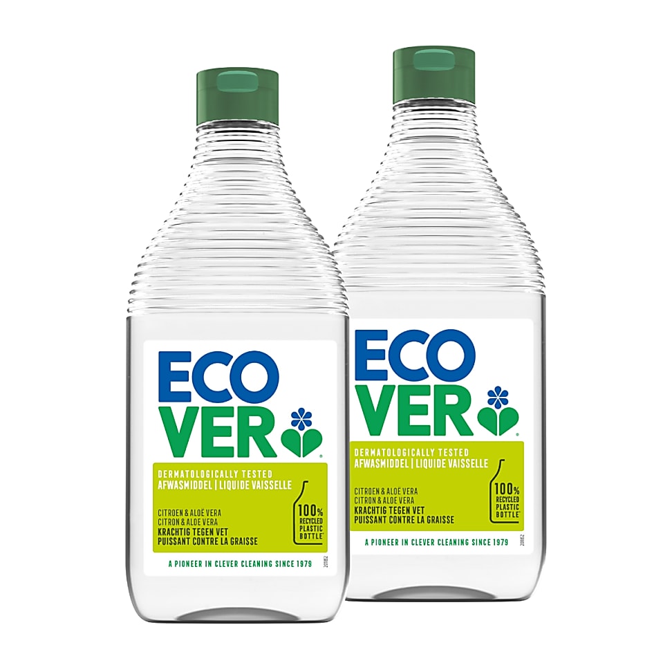 Image of Ecover Afwasmiddel Citroen & Aloë Vera DUO verpakking